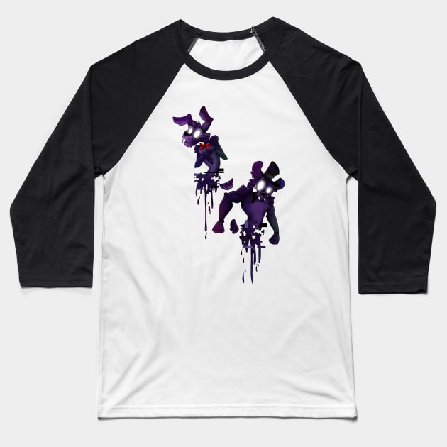 FOLLOW ME FnaF Shadow Animatronics Shirt Design Baseball T-Shirt by DragonDesigner